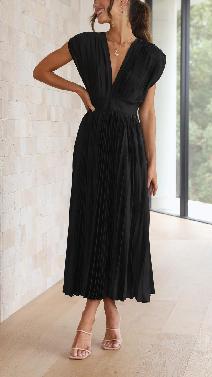 Nova Women’s Classic Pleated Maxi Dress Collection