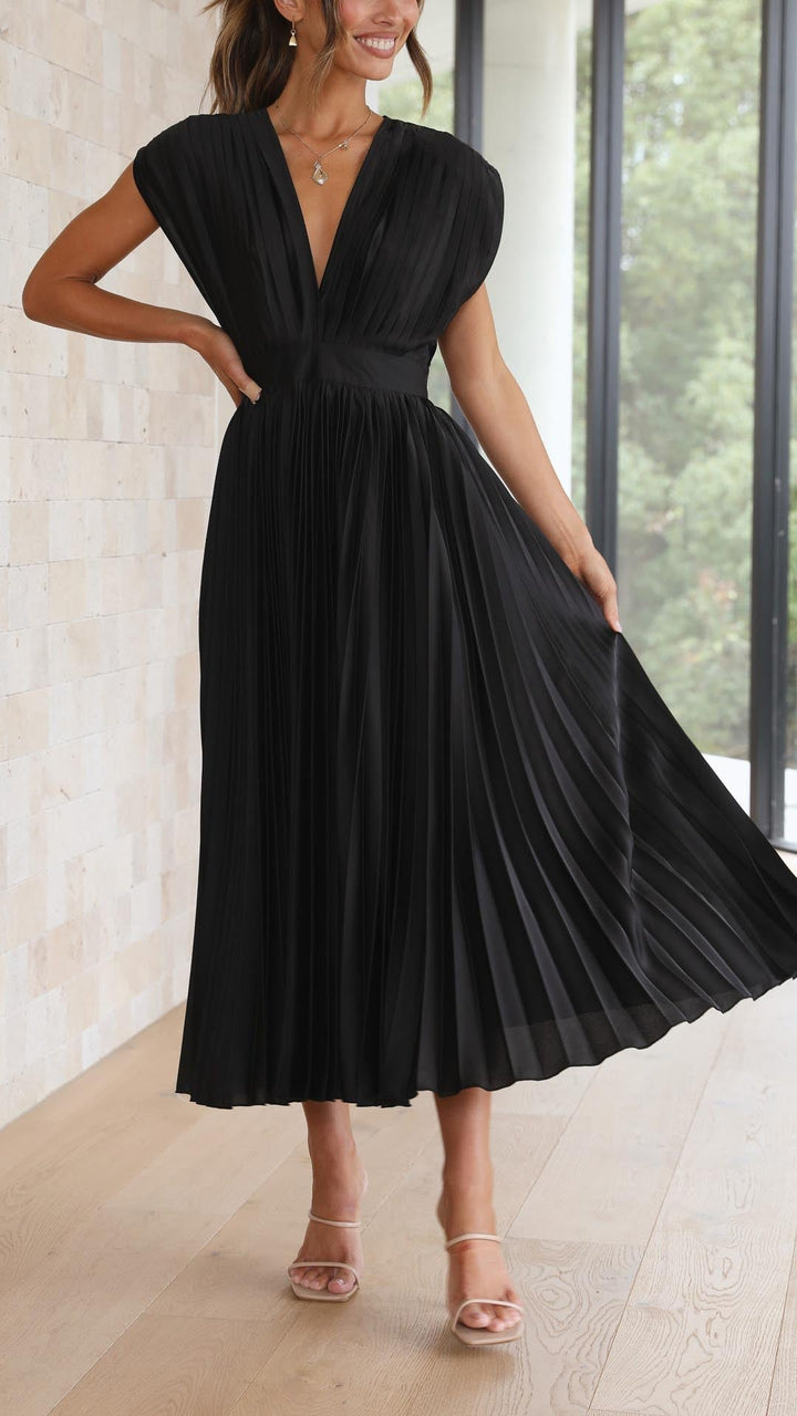 Nova Women’s Classic Pleated Maxi Dress Collection