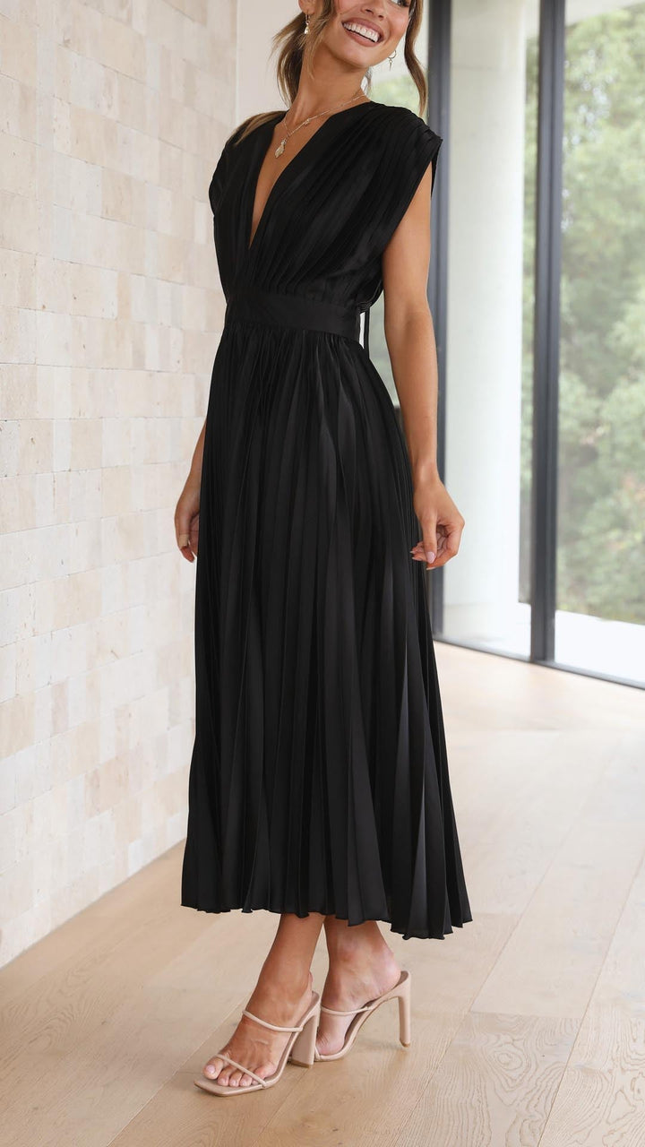 Nova Women’s Classic Pleated Maxi Dress Collection