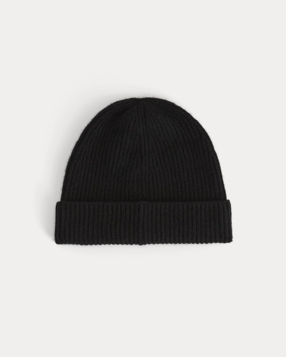 The Cashmere Ribbed Beanie | Black 0
