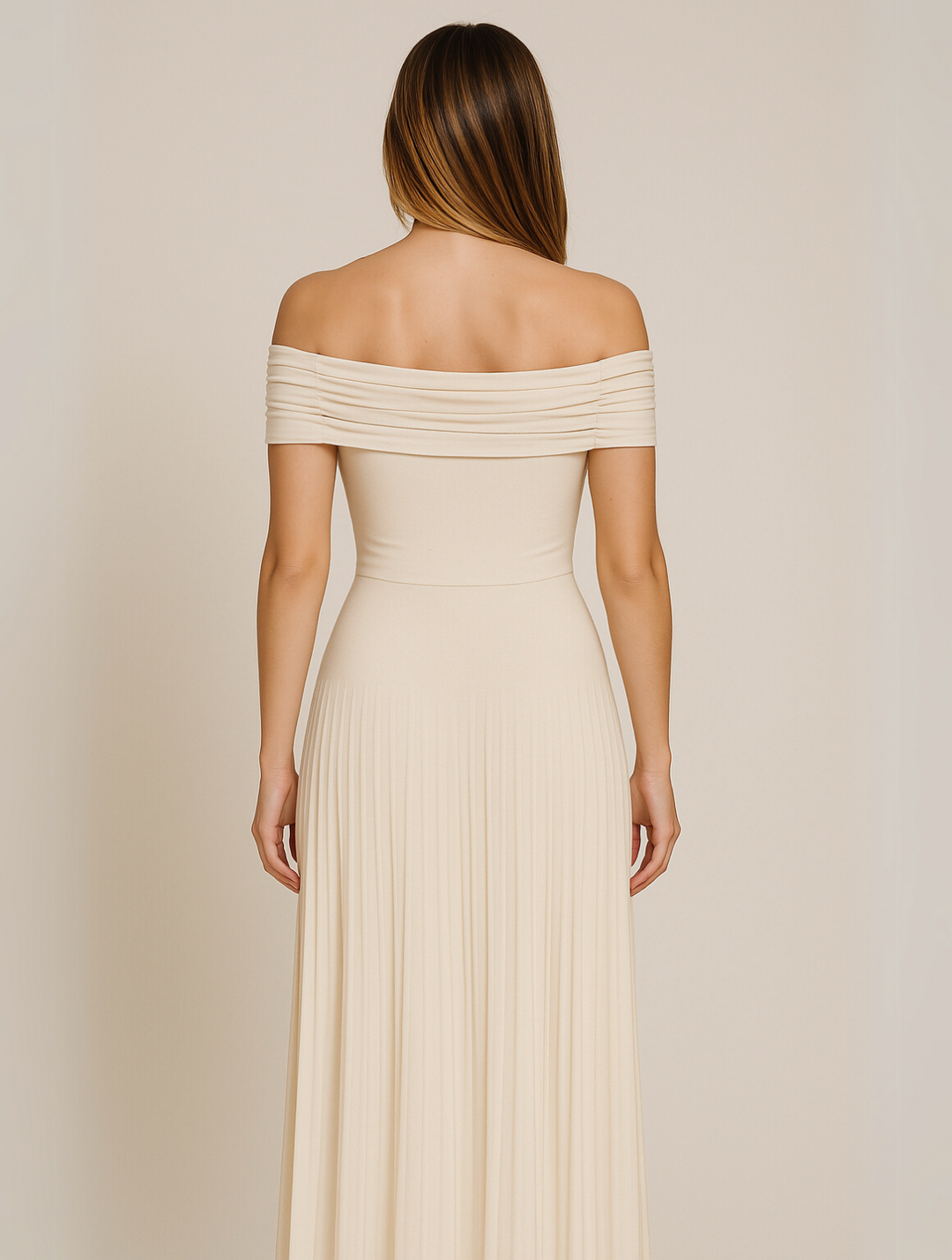 Marseille Women's Wedding Guest Pleated Maxi Dress