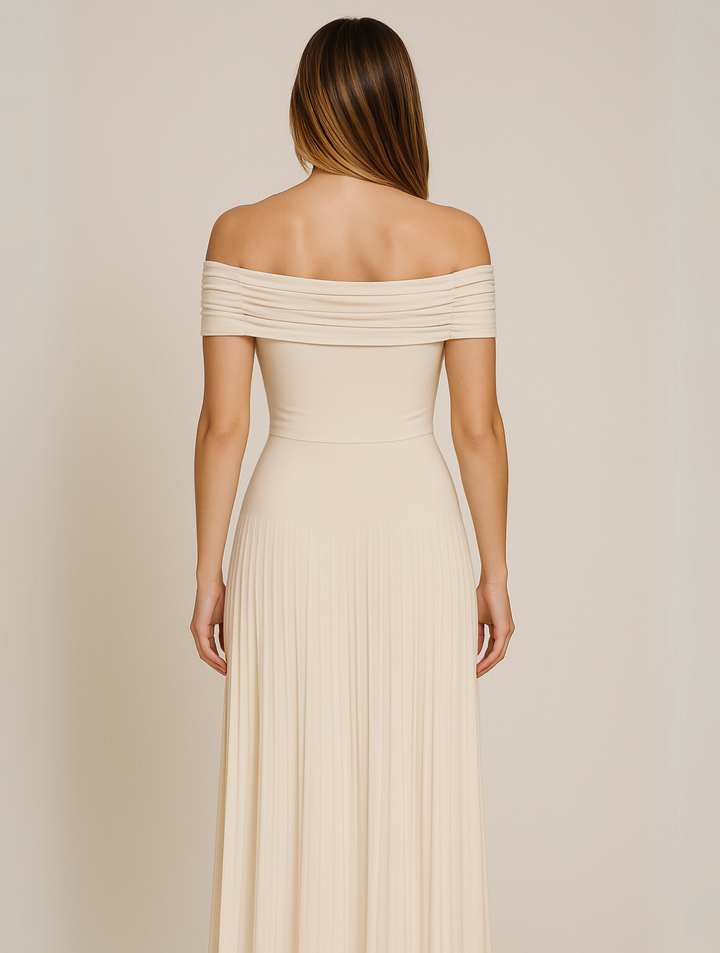Marseille Women's Wedding Guest Pleated Maxi Dress