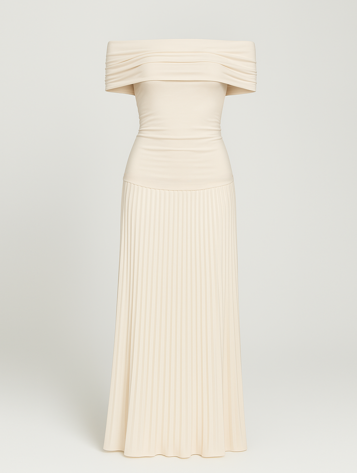 Marseille Women's Wedding Guest Pleated Maxi Dress