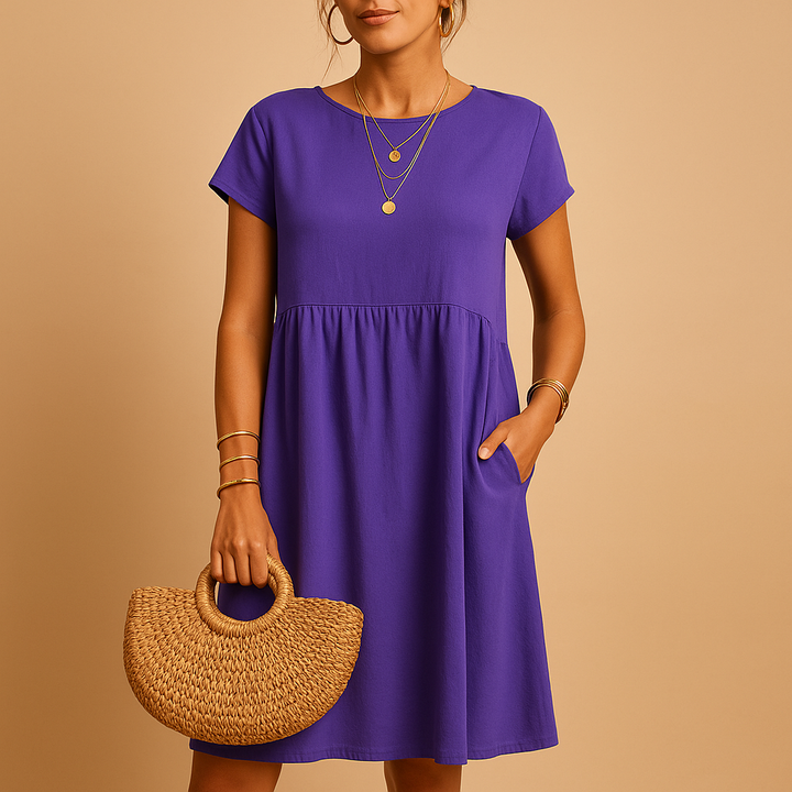 Women's Elegant Midi Summer Dress With Lightweight Comfort And Versatile Fit