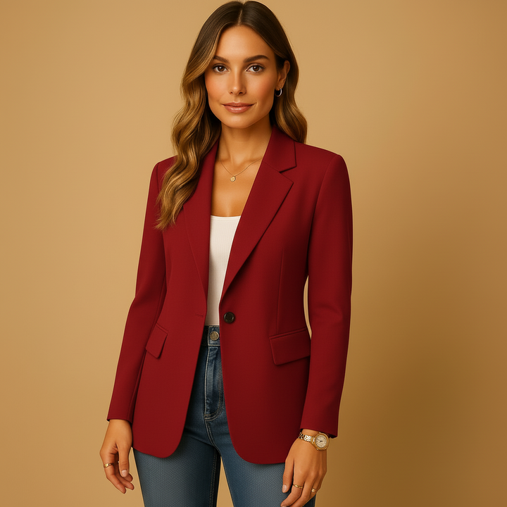 Astra Women's Fitted Tailored Blazer Jacket Style For Women