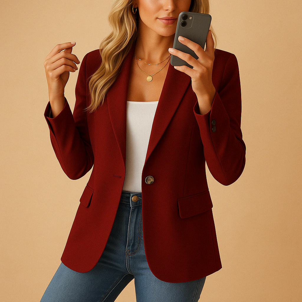 Astra Women's Fitted Tailored Blazer Jacket Style For Women