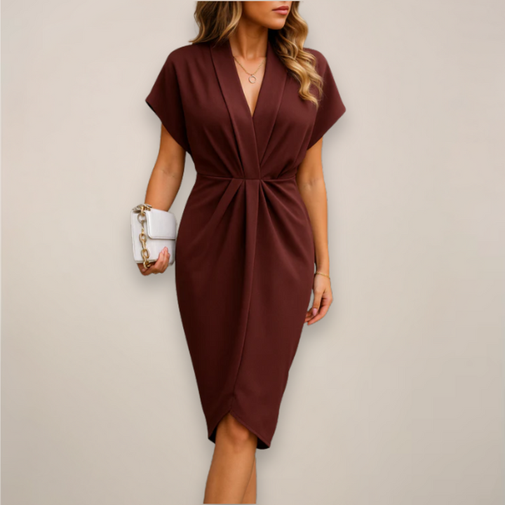 Versatile Midi Wrap Dress For Women With Elegant Silhouette For Any Occasion