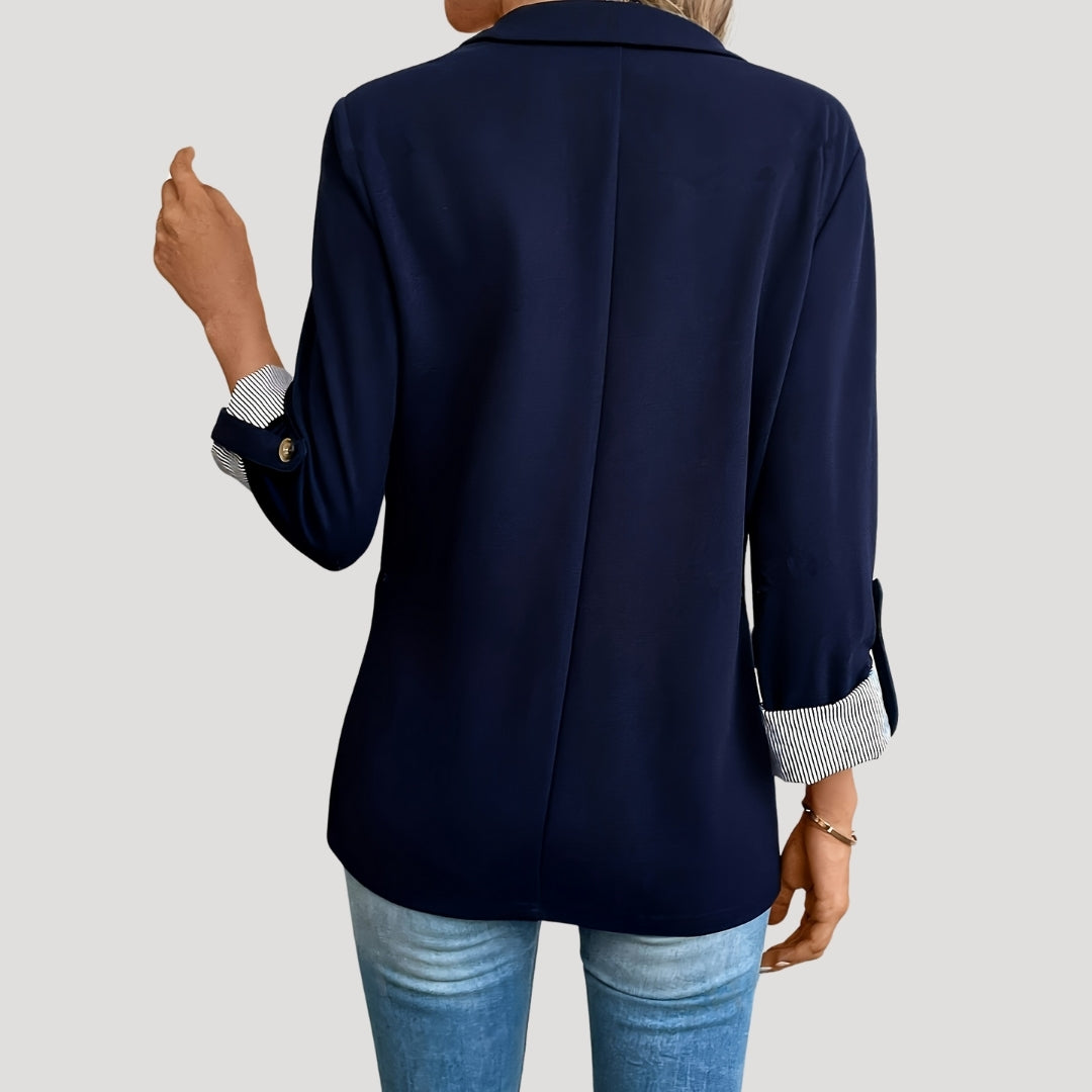 Nova Women's Tailored Single Breasted Roll Up Blazer