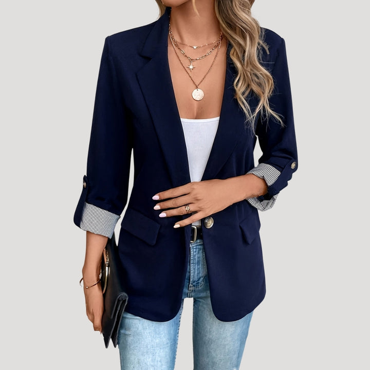 Nova Women's Tailored Single Breasted Roll Up Blazer