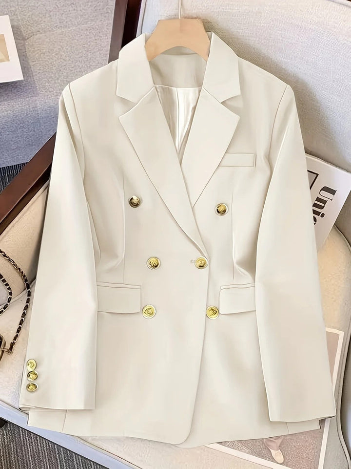 Astra Women's Tailored Double Breasted Blazer Jacket