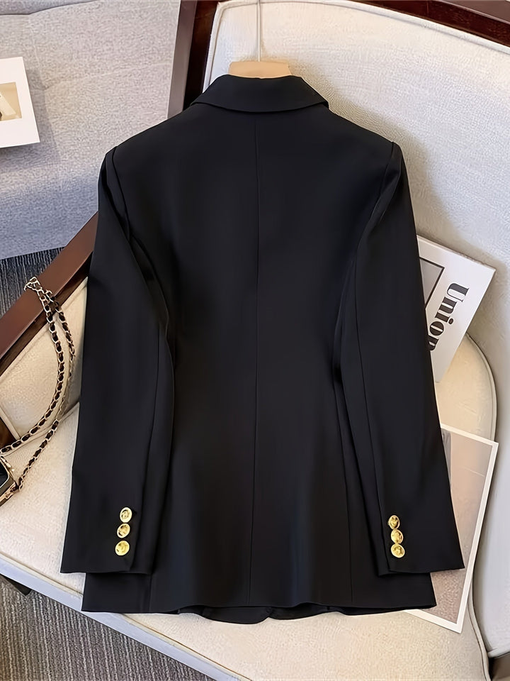 Astra Women's Tailored Double Breasted Blazer Jacket