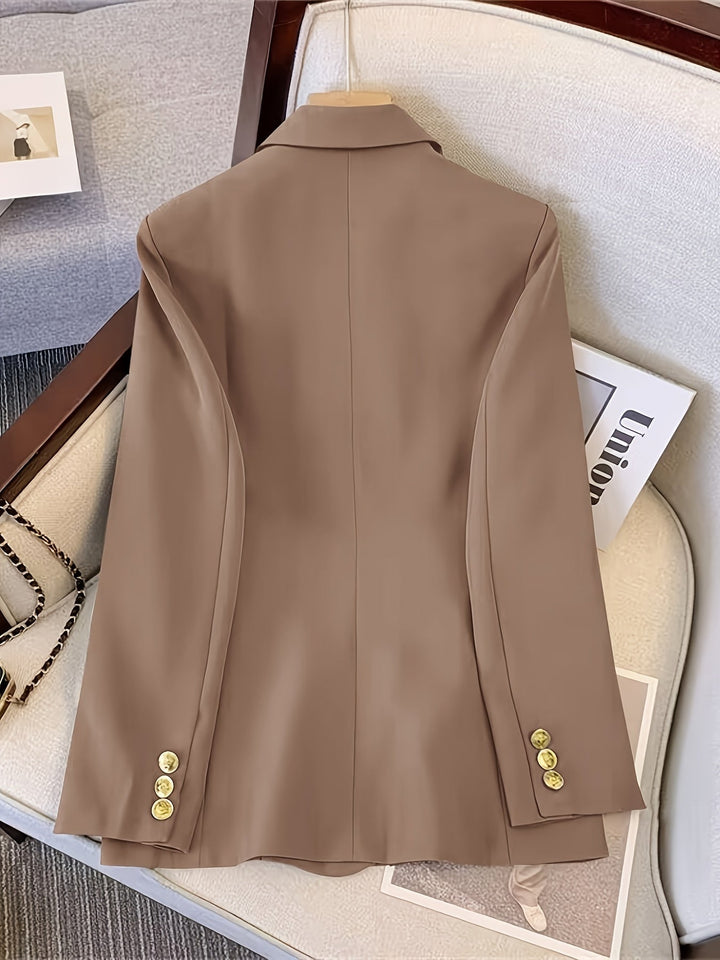Astra Women's Tailored Double Breasted Blazer Jacket