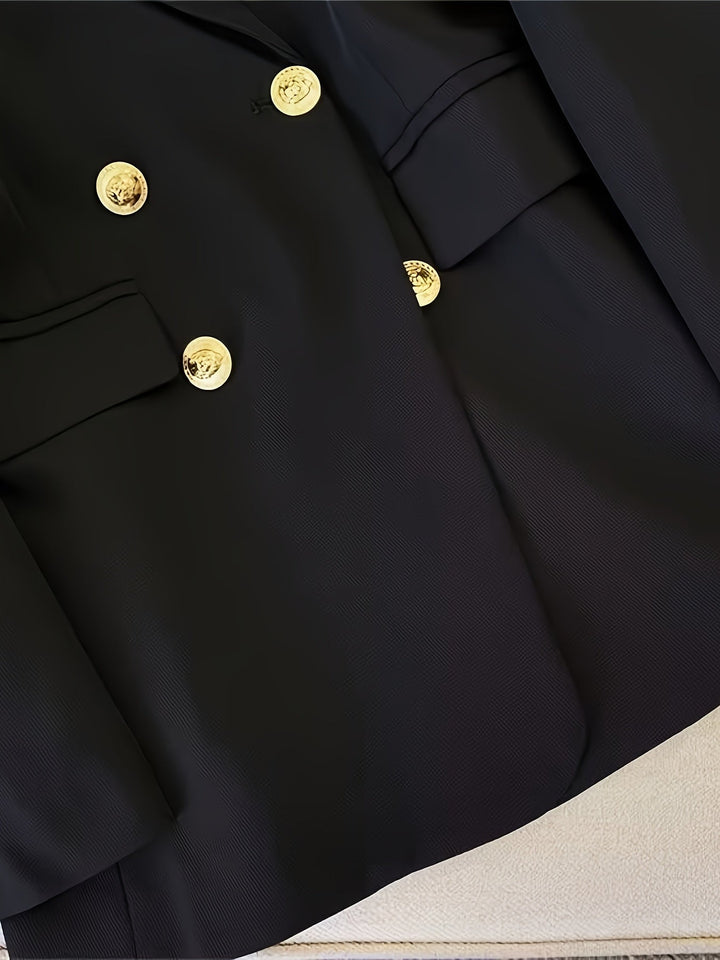 Astra Women's Tailored Double Breasted Blazer Jacket