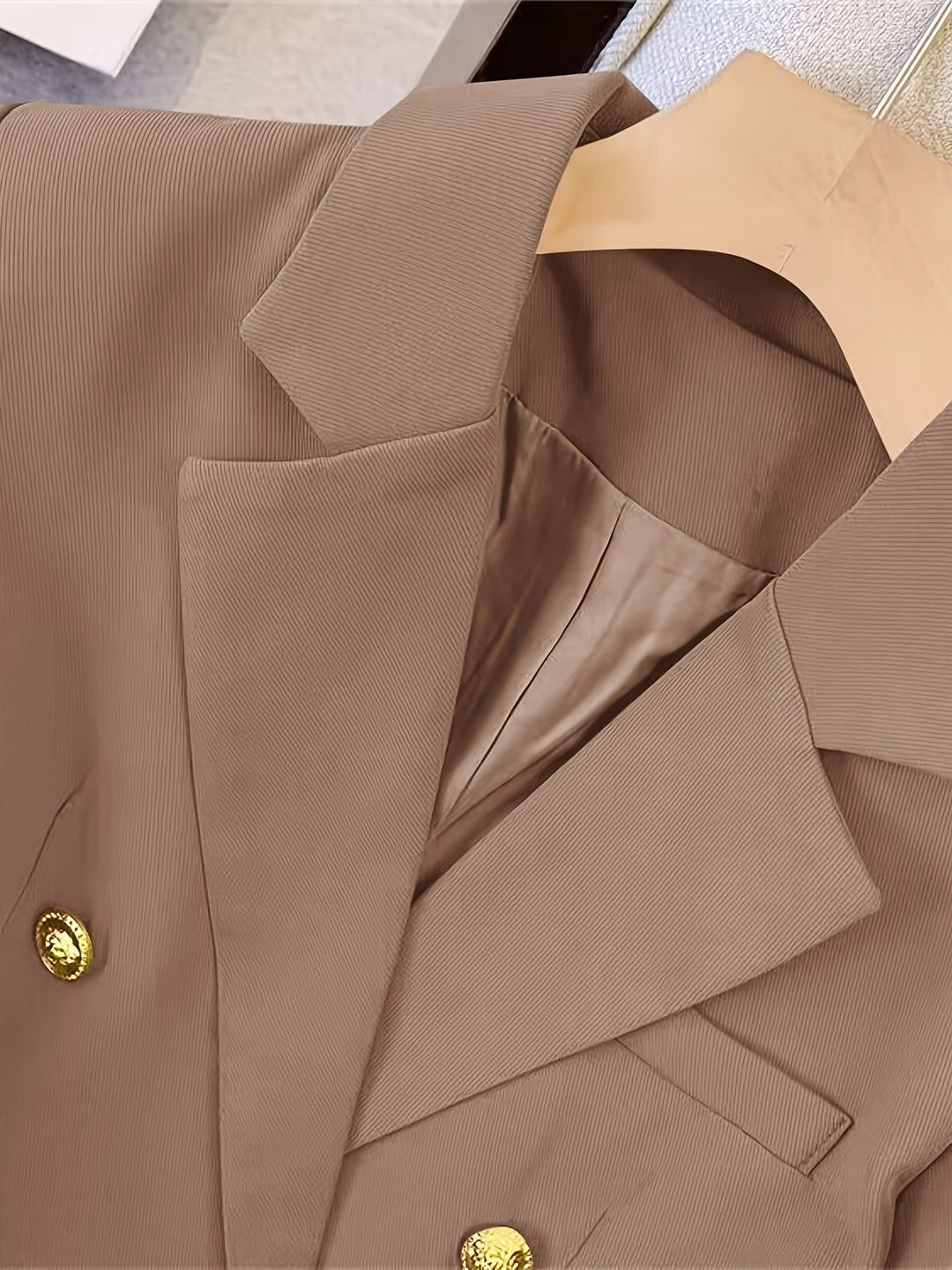 Astra Women's Tailored Double Breasted Blazer Jacket