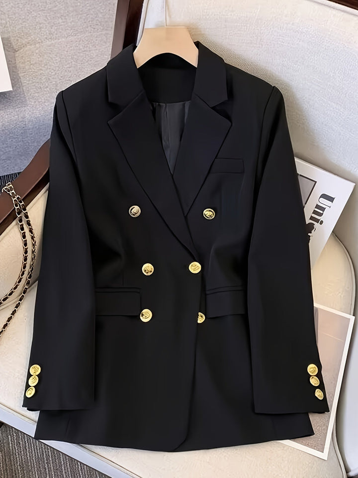 Astra Women's Tailored Double Breasted Blazer Jacket