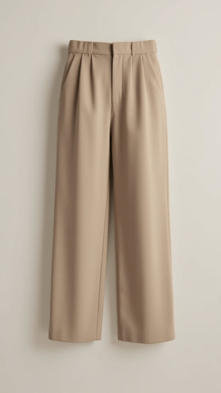Astra Women's Classic High Waisted Wide Leg Trousers