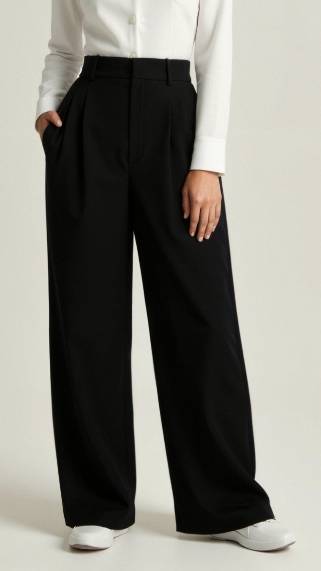 Astra Women's Classic High Waisted Wide Leg Trousers
