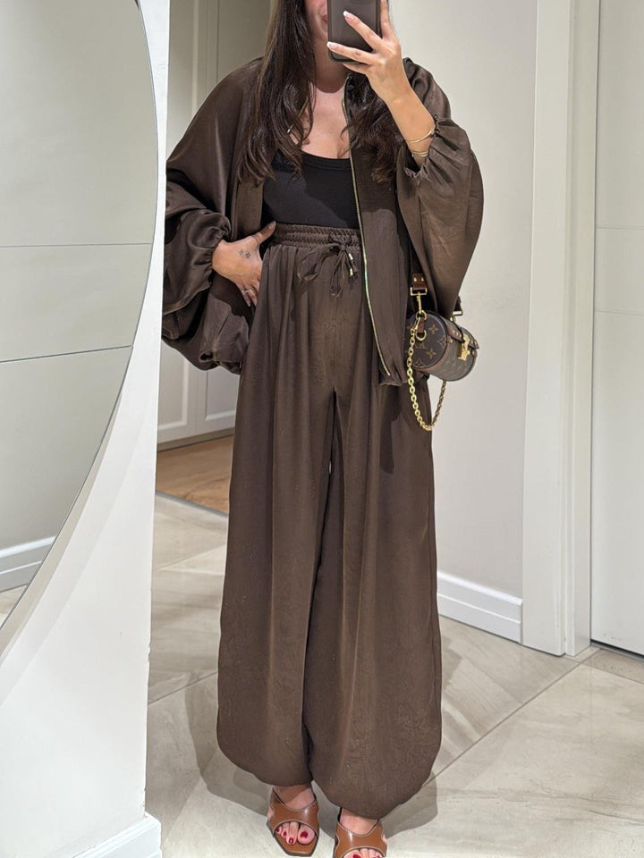 Lyra Lane Jacket And Drawstring Pants Casual Two Piece Set For Everyday Wear