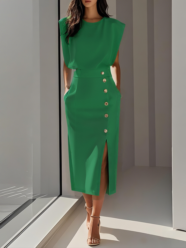 Azureline Effortless Charm Midi Dress Edition For Everyday Wear Seasonal Wardrobe