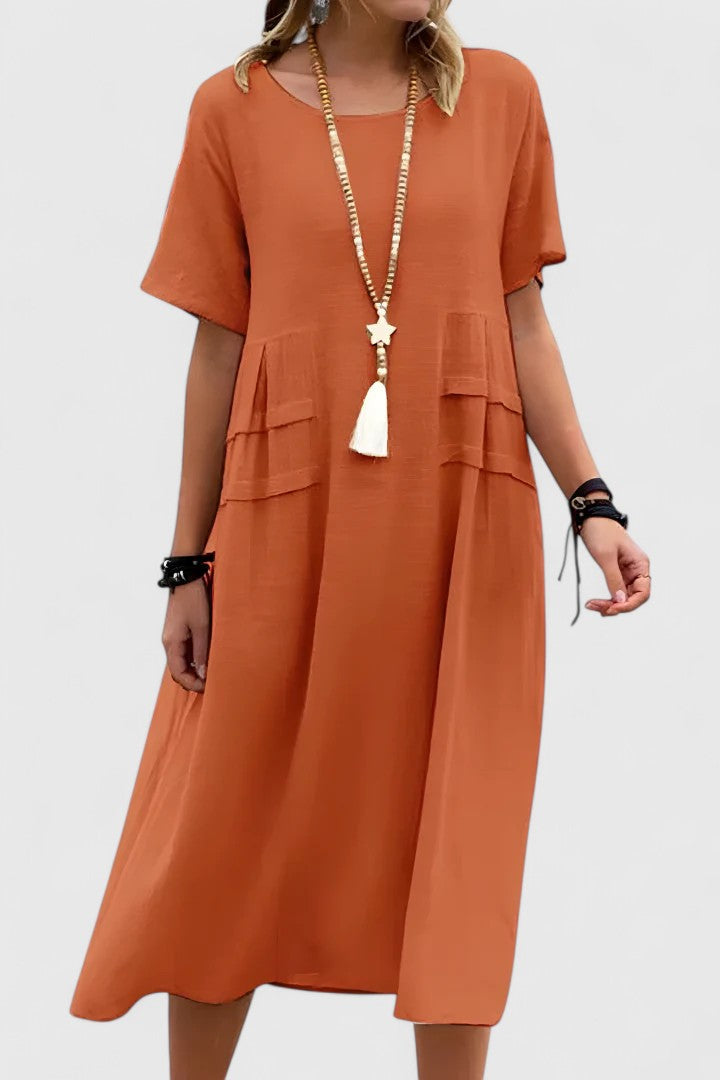 Aurelia Graceful Midi Dress With Classic Silhouette For Every Occasion Wardrobe