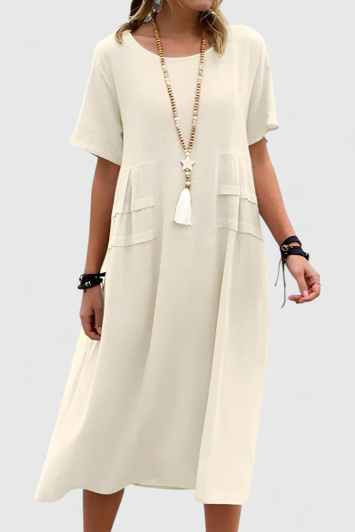 Auroraeon Timeless Silhouette Studio Elegant Midi Dress