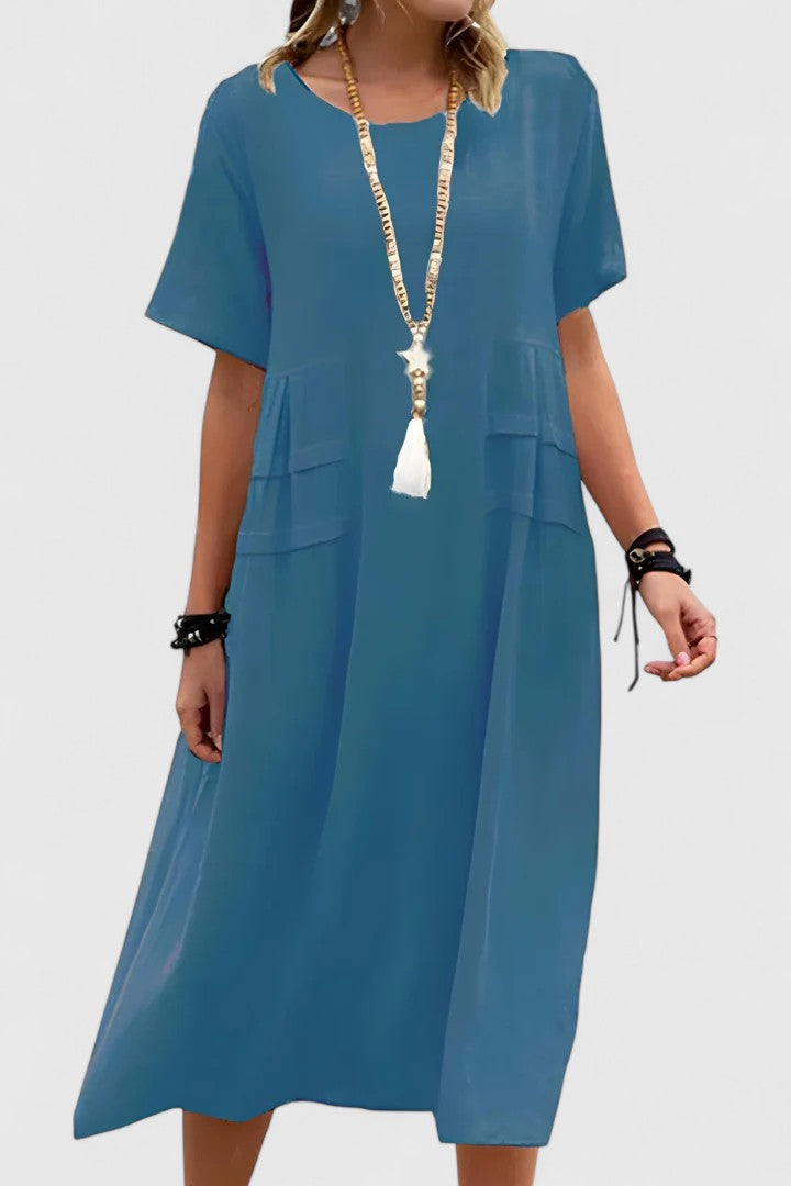Auroraeon Timeless Silhouette Studio Elegant Midi Dress