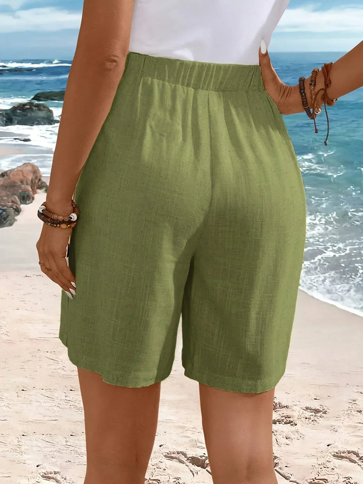 Arborfield Comfortable Shorts With Button Detailing
