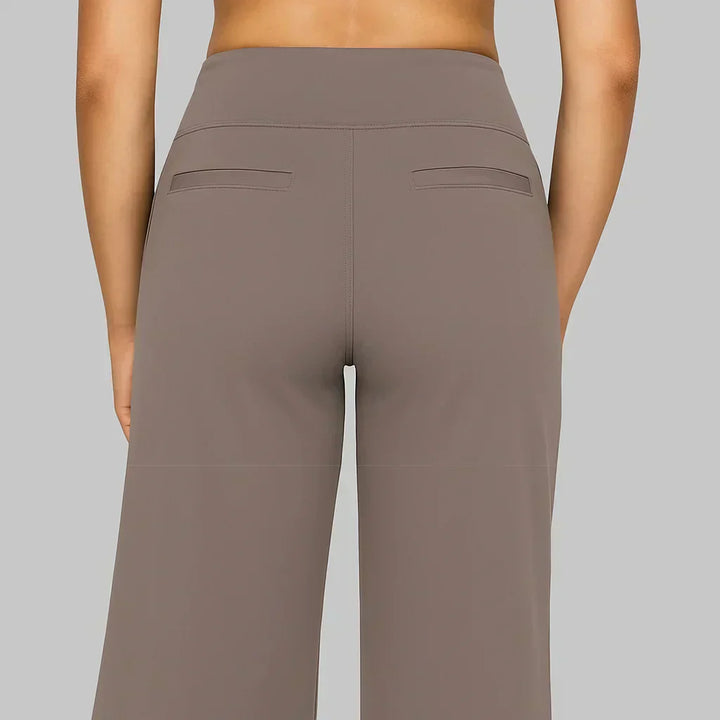 Aurelia Elegant Trousers In Soft Jersey With Straight Legs