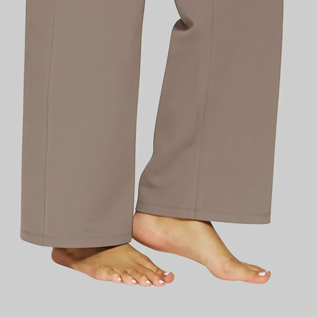 Aurelia Elegant Trousers In Soft Jersey With Straight Legs