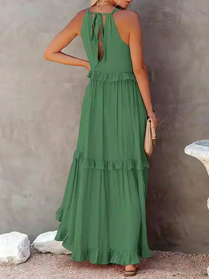 Elara Elegant Sleeveless Dress With Delicate Ruffles