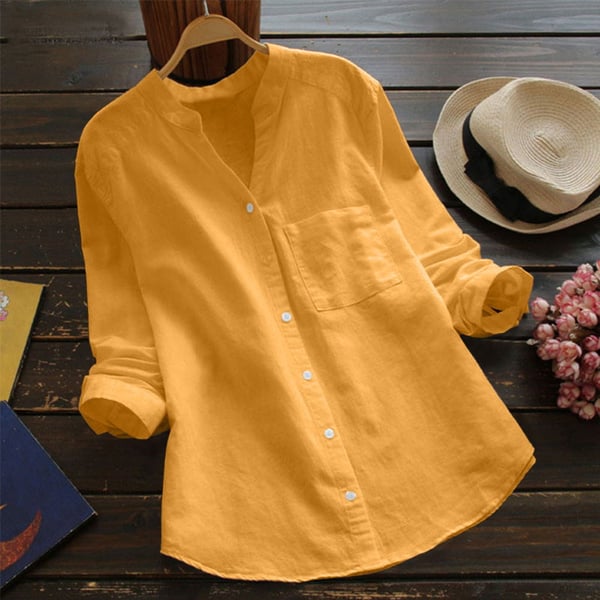 Aster Women Relaxed Fit Button Shirt Blouse Classic