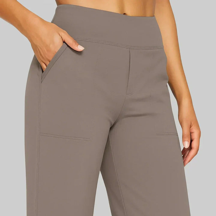 Aurelia Elegant Trousers In Soft Jersey With Straight Legs