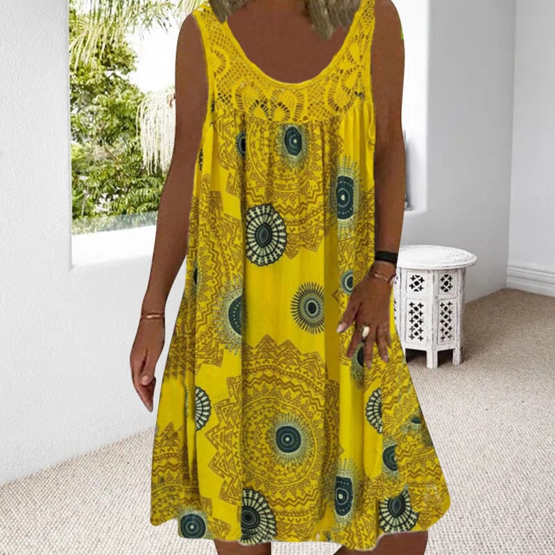 Nova Sleeveless Summer Dress For Warm Days With Flattering Lightweight Fit