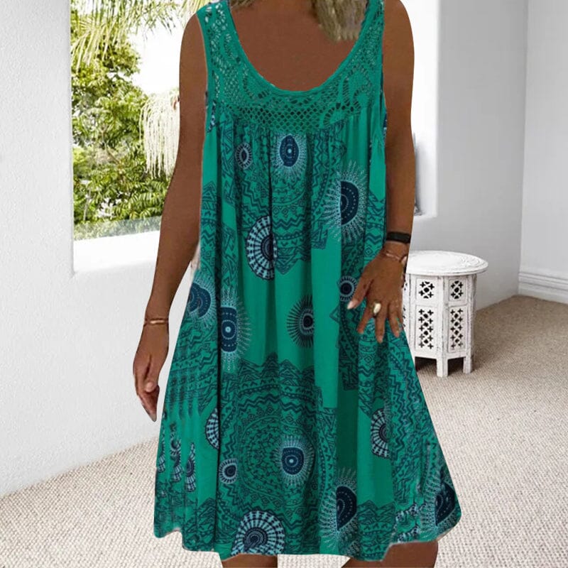Nova Sleeveless Summer Dress For Warm Days With Flattering Lightweight Fit