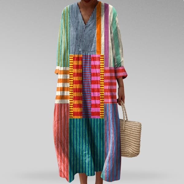 Lyra Summer Geometric Dress Classic Silhouette Collection