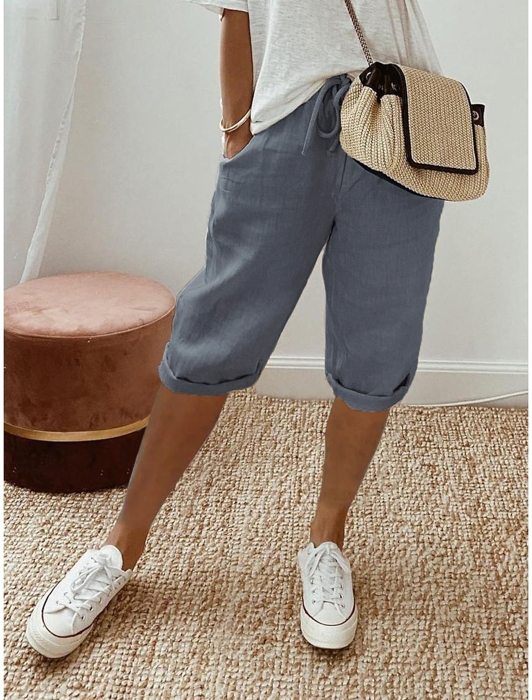 Aster Relaxed Capri Pants For Women Everyday Comfort