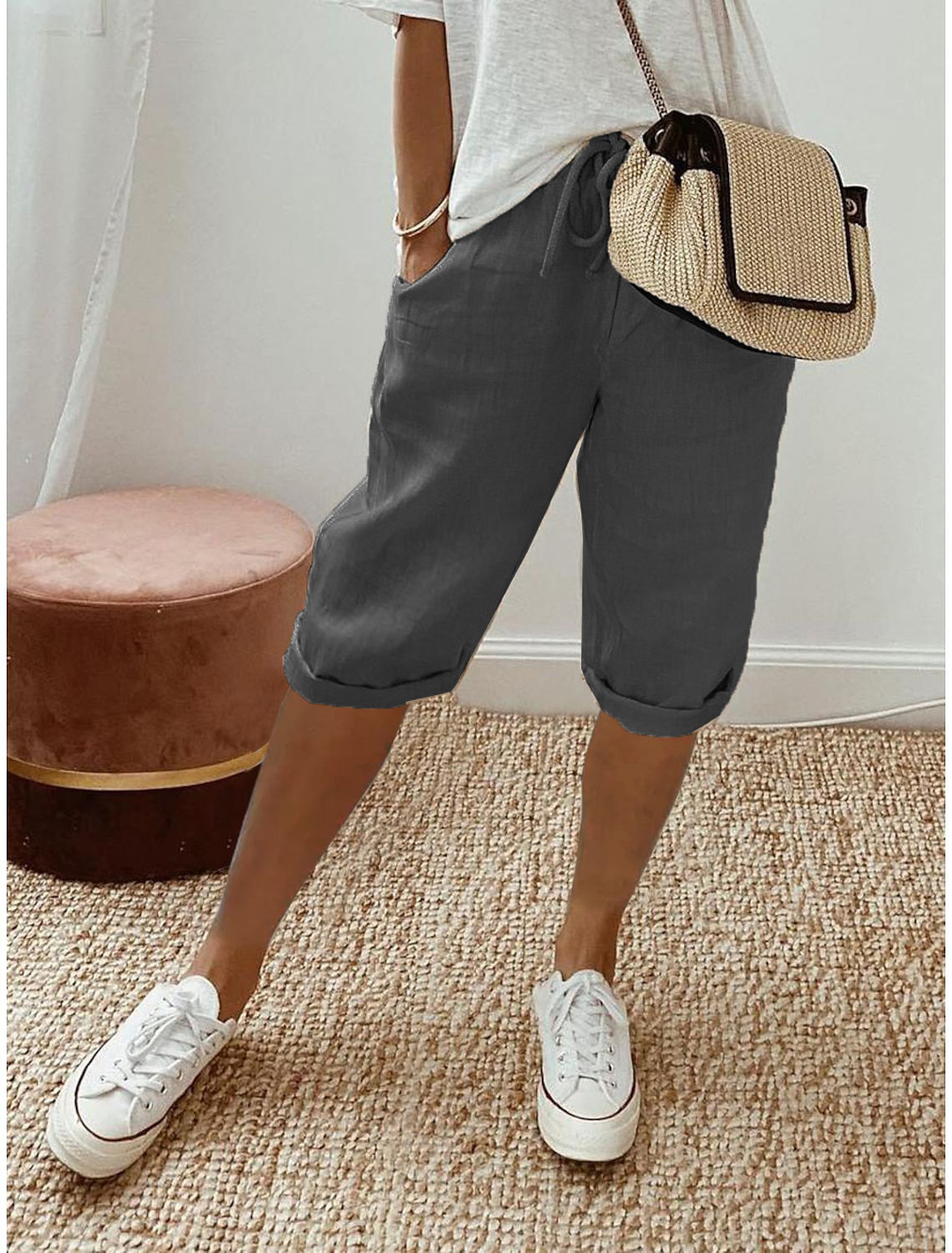 Aster Relaxed Capri Pants For Women Everyday Comfort