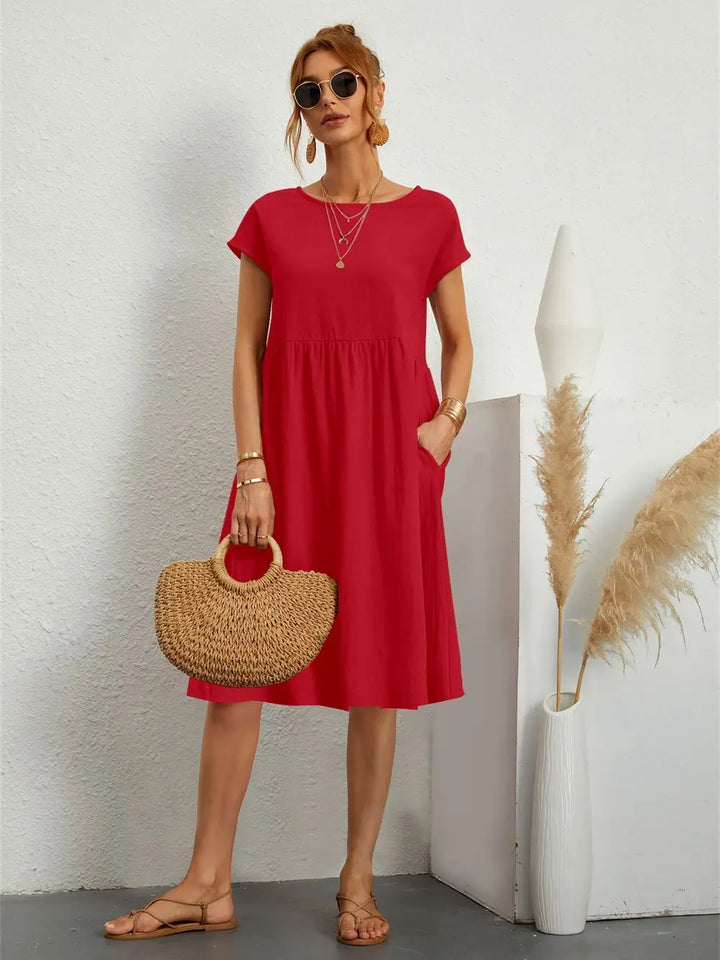 Nova Everyday Casual Pocket Dress For Daily Wear Online
