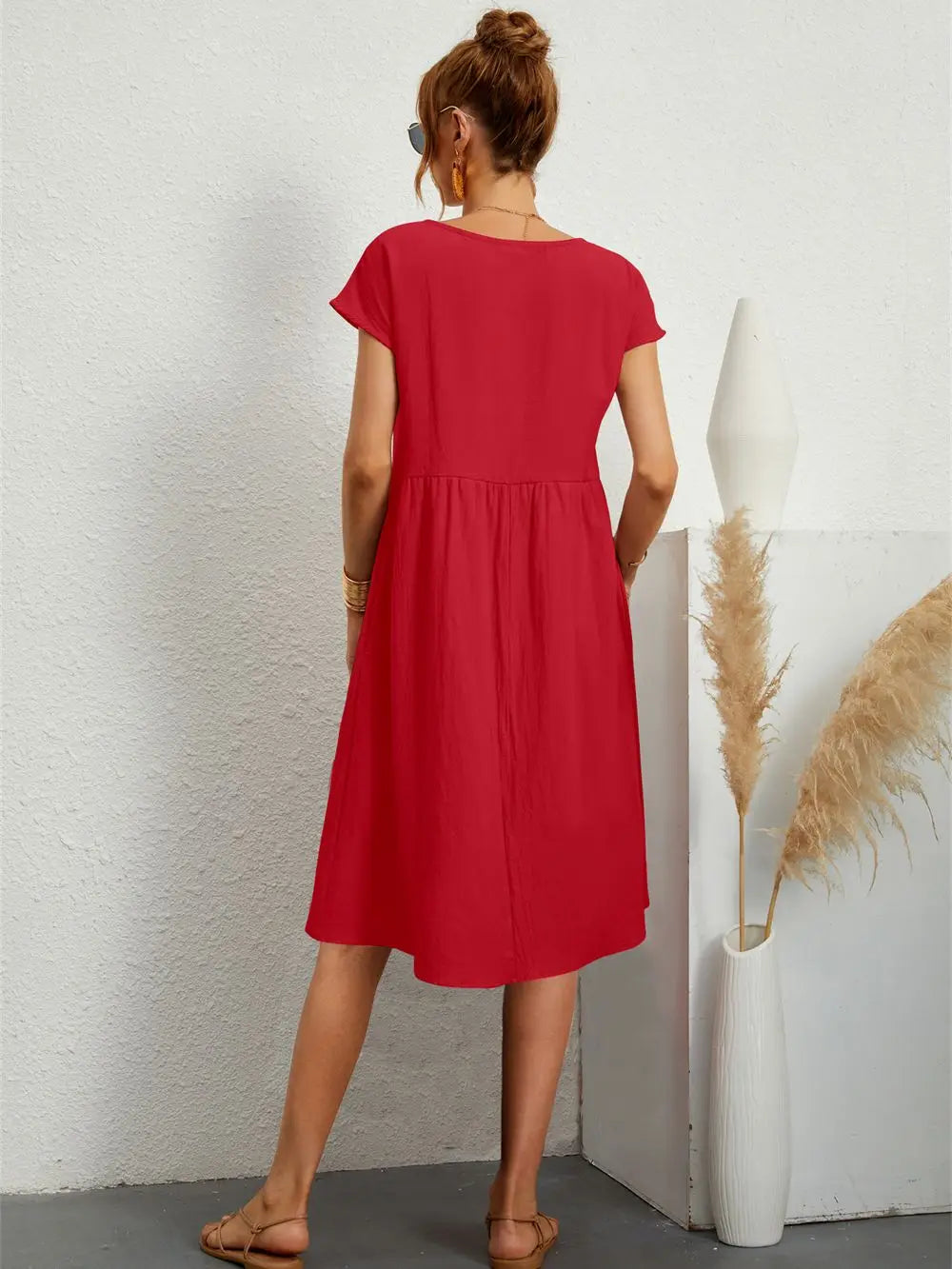 Nova Everyday Casual Pocket Dress For Daily Wear Online