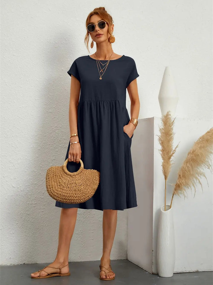 Nova Everyday Casual Pocket Dress For Daily Wear Online