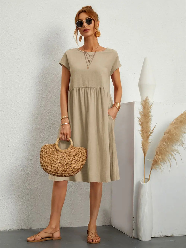 Nova Everyday Casual Pocket Dress For Daily Wear Online