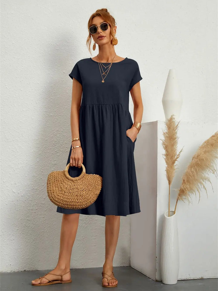 Nova Everyday Casual Pocket Dress For Daily Wear Online