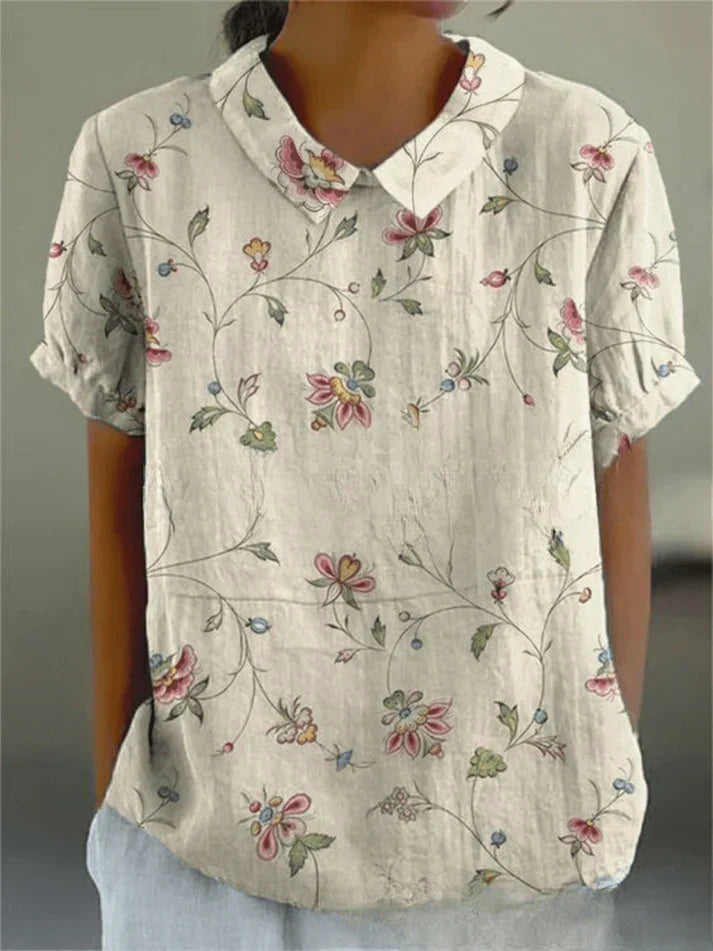 Elara Classic Floral Blouse For Everyday Wardrobe Use