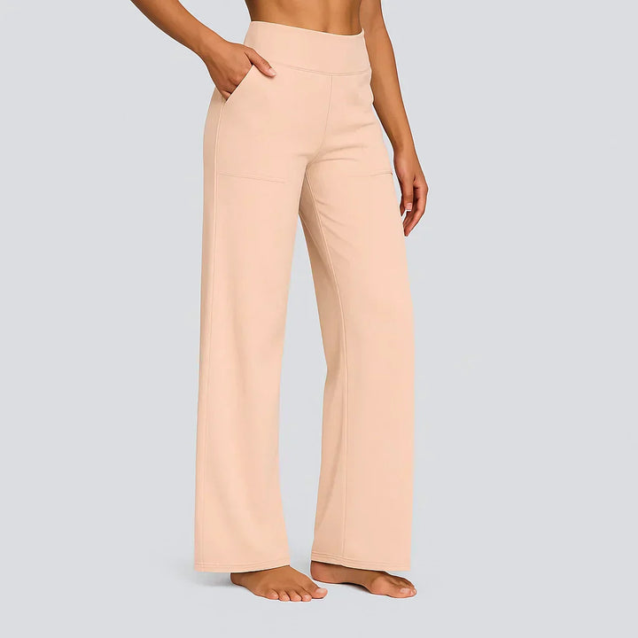 Aurelia Elegant Trousers In Soft Jersey With Straight Legs
