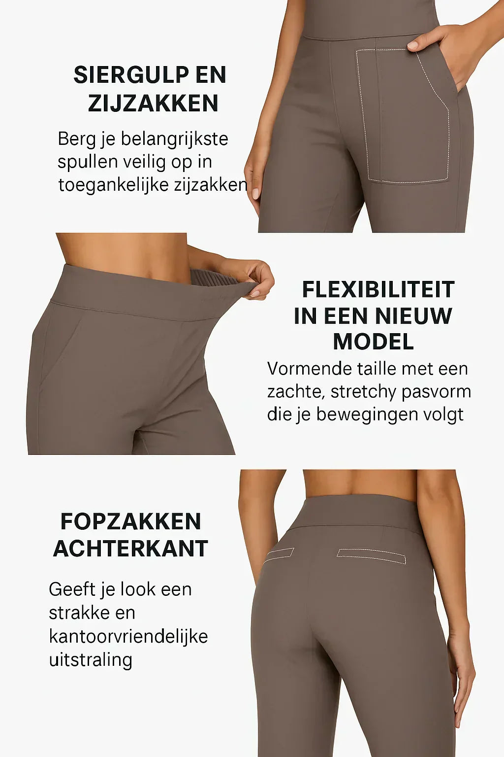 Aurelia Elegant Trousers In Soft Jersey With Straight Legs