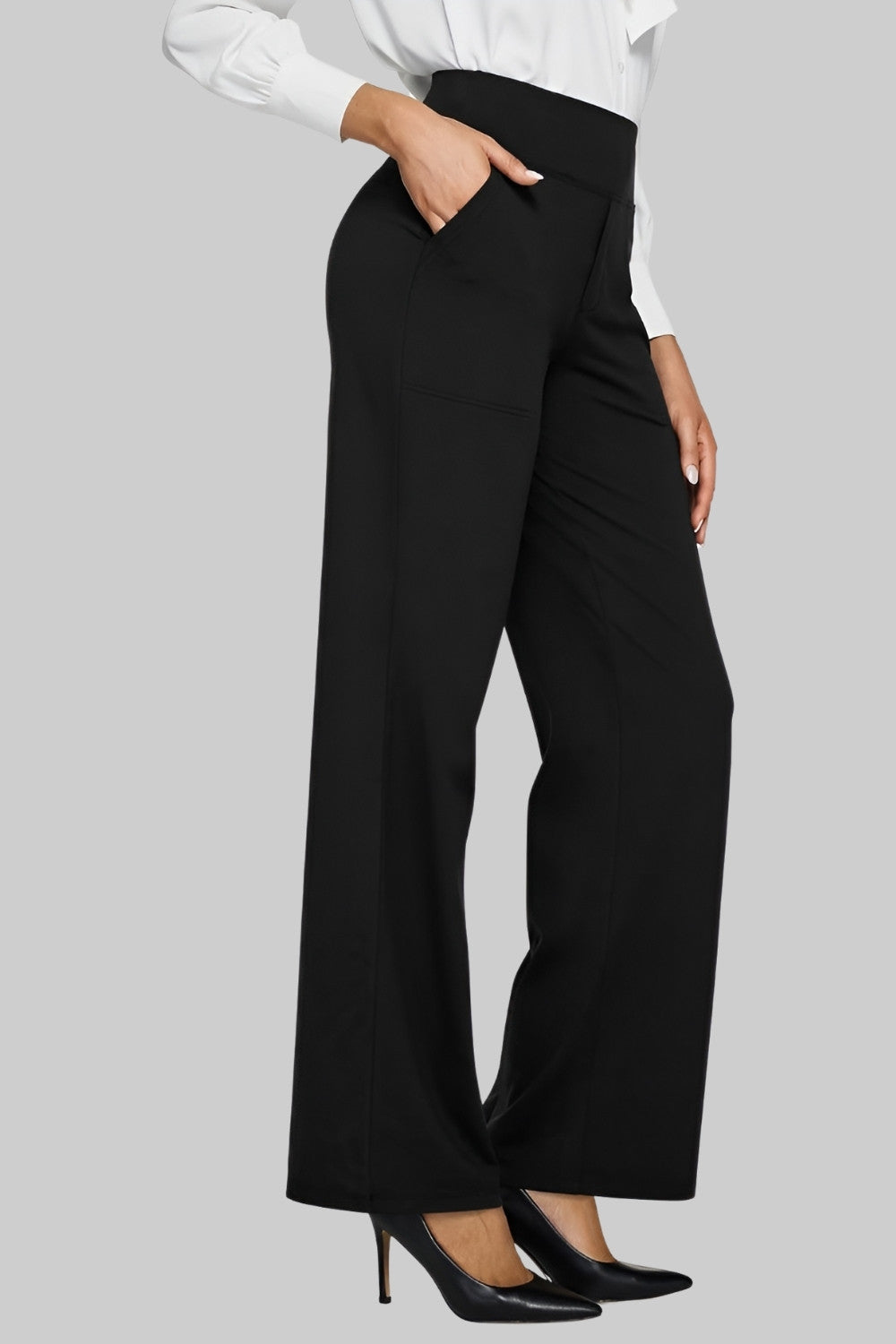 Aurelia Elegant Trousers In Soft Jersey With Straight Legs