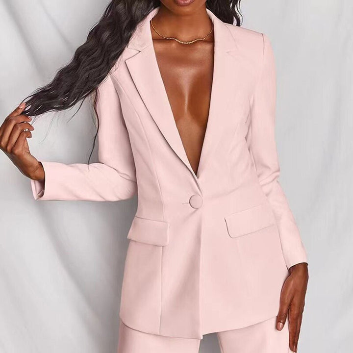 Aurelia Chic Blazer And Trousers Set For Women, Elegant Suit Style