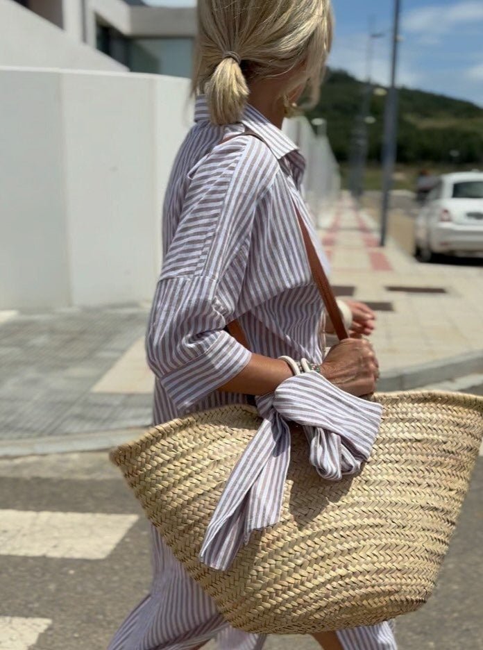 Astra Women’s Striped Button-Down Shirt Dress For Women