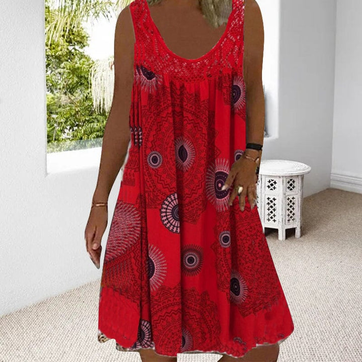Nova Sleeveless Summer Dress For Warm Days With Flattering Lightweight Fit