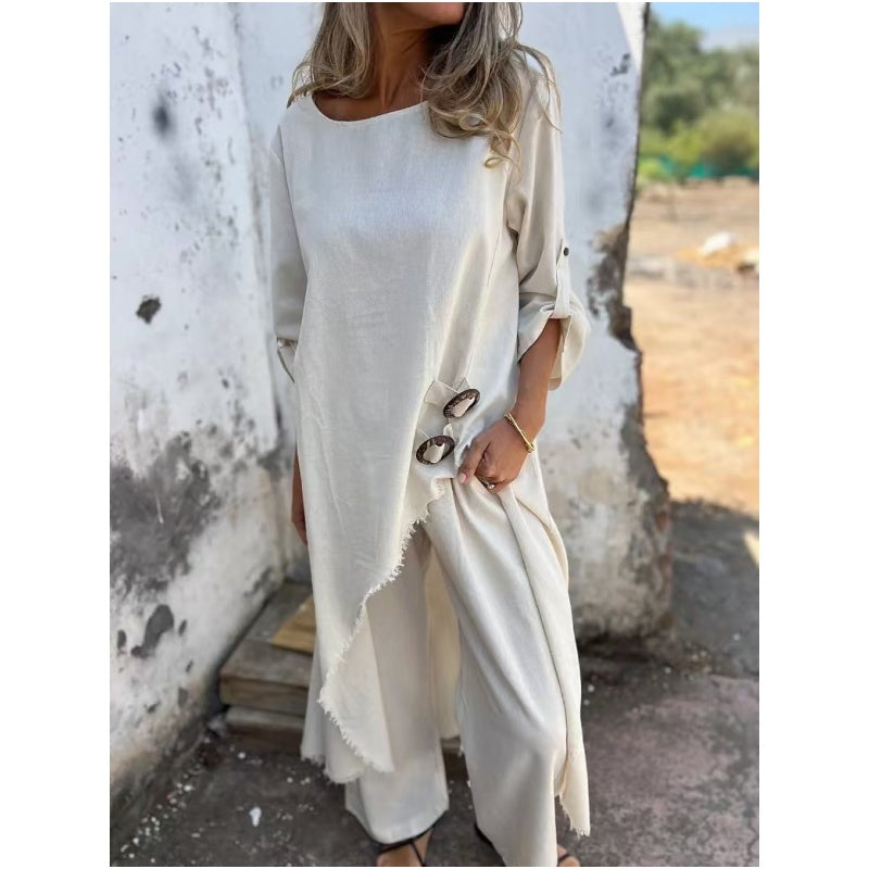 Nova Lume Everyday Elegance Two-Piece Ensemble for Casual, Office, and Evening Wear